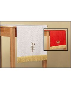 Reversible Table Runner with Dove: Red/White Parament