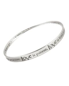 Priestly Blessing Mobius Sterling Silver Bangle Bracelet