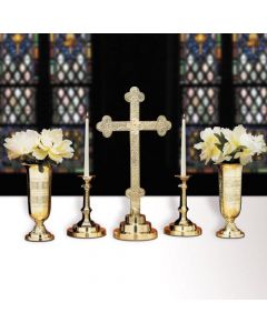 Budded Cross Altar Cross Set