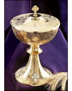 Irish Celtic Cross Ciborium with Cover