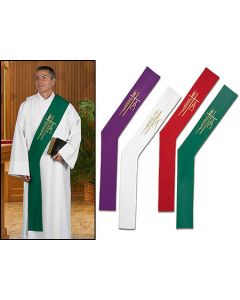 Alpha Omega Deacon Stole with Tassels 