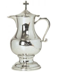 Church Flagon with Engraved Grape Design 48 Oz.