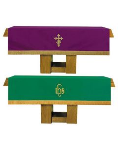 Reversible Church Altar Frontal - Purple & Green