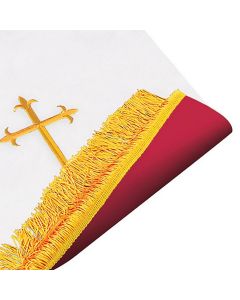 Reversible Church Communion Table Runner - Red/White