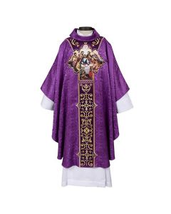 The Last Supper Collection Clergy Chasuble Purple