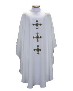 Triple Decorative Cross Clergy Chasuble