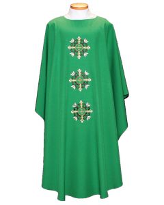 Triple Decorative Cross Clergy Chasuble