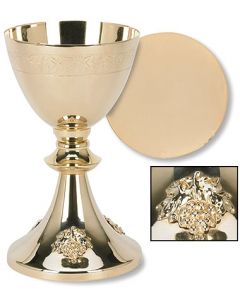 Grape Cluster Design Chalice and Paten Set