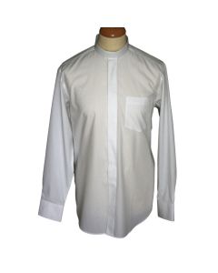 Royal Blue Cotton Men's Clergy Shirt