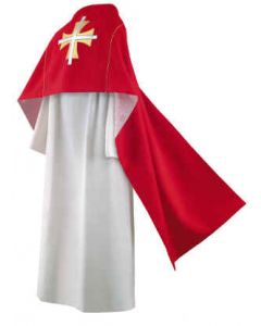 Thomas Cross in Red Clergy Humeral Veil
