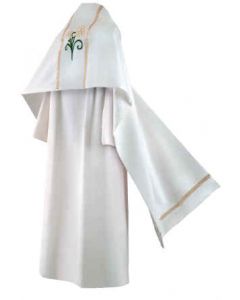 Easter Lily White Clergy Humeral Veil